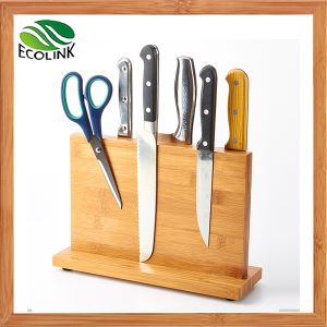 magnetic bamboo knife holder
