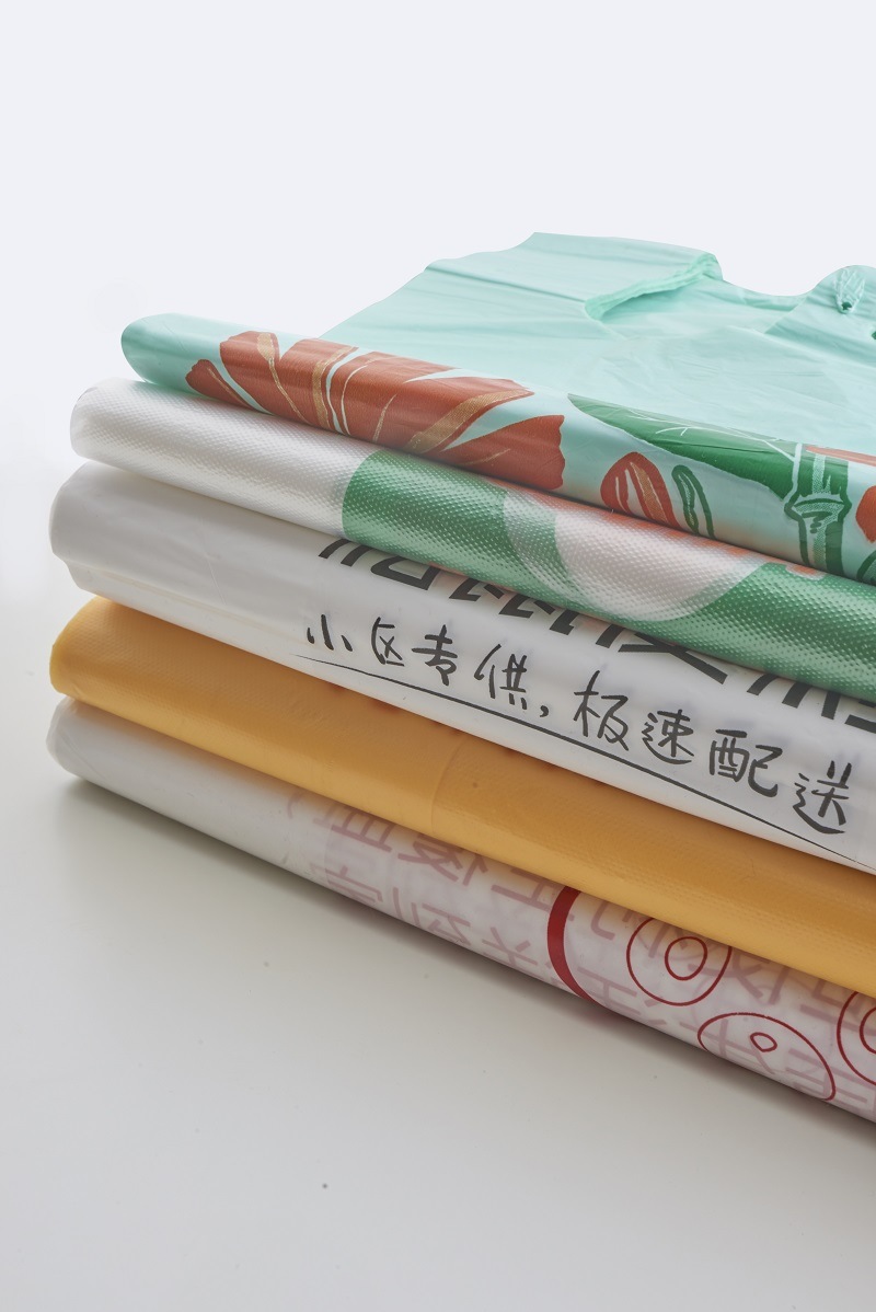 100% Cornstarch T-Shirt Plastic Shopping Bag for Grocery