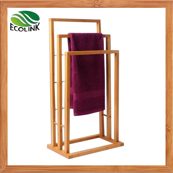 3 Tier Bamboo Bath Towel Rail For Bathroom Furniture