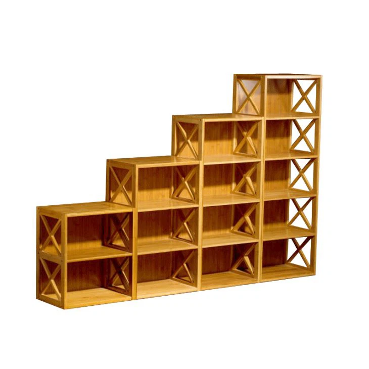 Natural Bamboo Bookshelf Customized Design(EB-91356)