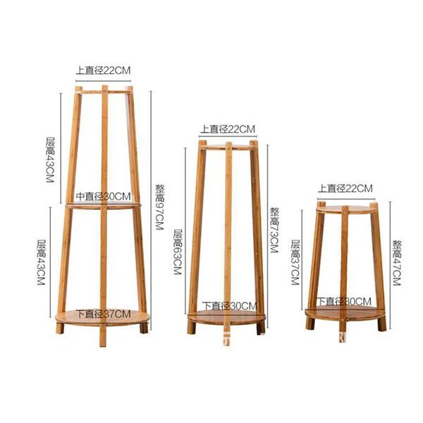 Bamboo Planter Pot Plants Stand