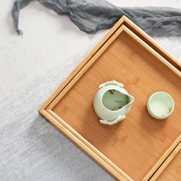 Large Nesting Serving Wooden Trays
