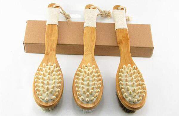 Natural Bristle Brush For Dry Brushing