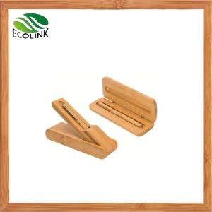 Fashionable Bamboo Pen With Bamboo Storage Case
