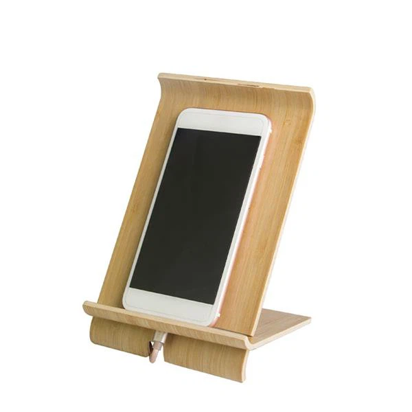 Cell Phone Tablet Bamboo Stand 2 Piece