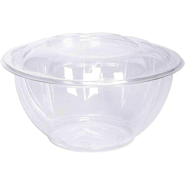 Compostable PLA Salad Bowls With Airtight Lids