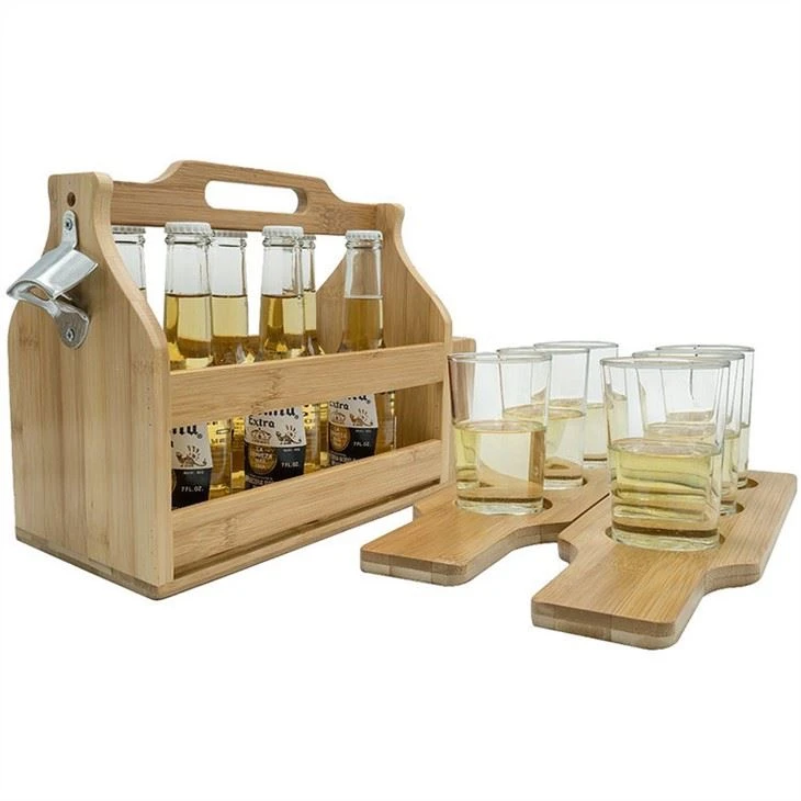 Wooden Portable Beer Rack
