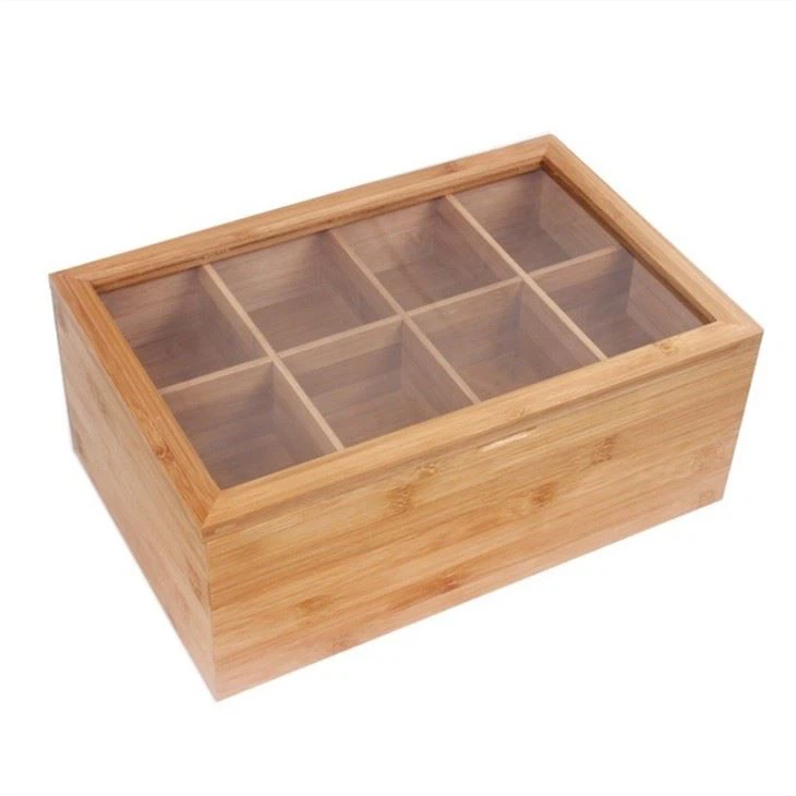 Bamboo Acrylic Bamboo Tea Box