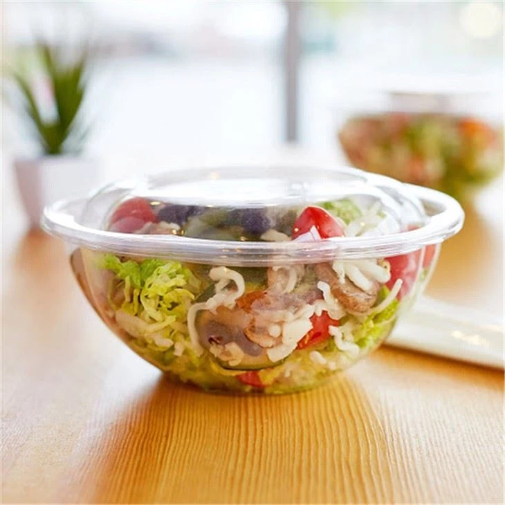 Disposable PLA Salad Bowls With Lids