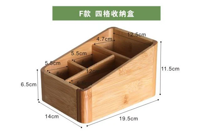 Office Desk Organizer --- Bamboo Pen Holder