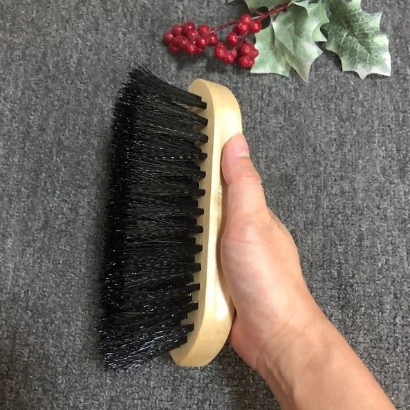 Wooden Grooming Tools Horse Cleaning Brush