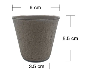 Biodegradable Transplanter Pulp Paper Flower Plant Seed Starter Peat Pots For Seedlings