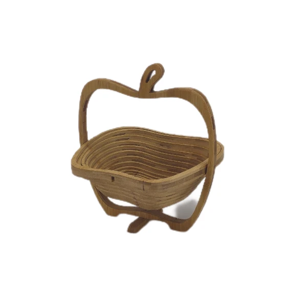 Bamboo Dolphin Shaped Collapsible Fruit Bowl Basket