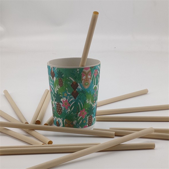Bamboo Fiber Drinking Straws For Hot & Cold Drinks