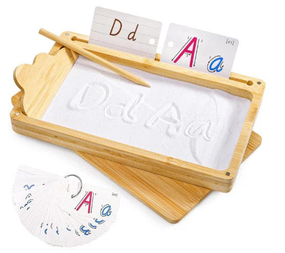 Bamboo Nagpew Educational Sand Therapy Tray For Kids