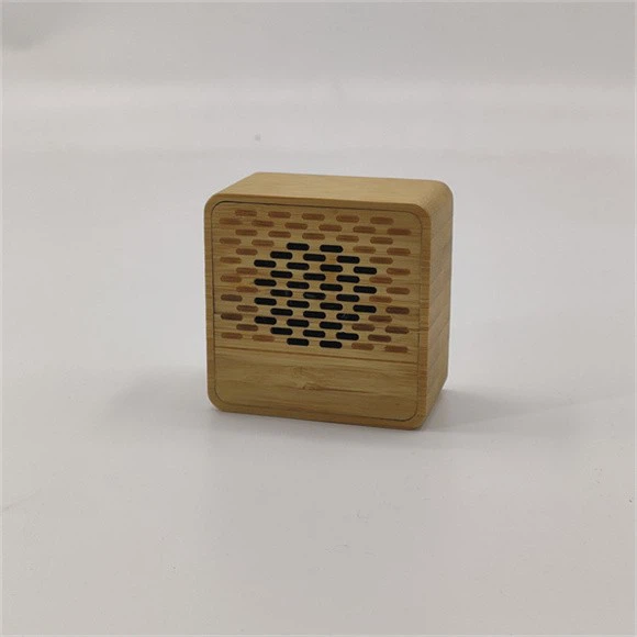 Bamboo Wood Small Square Wireless Bluetooth Speaker Type