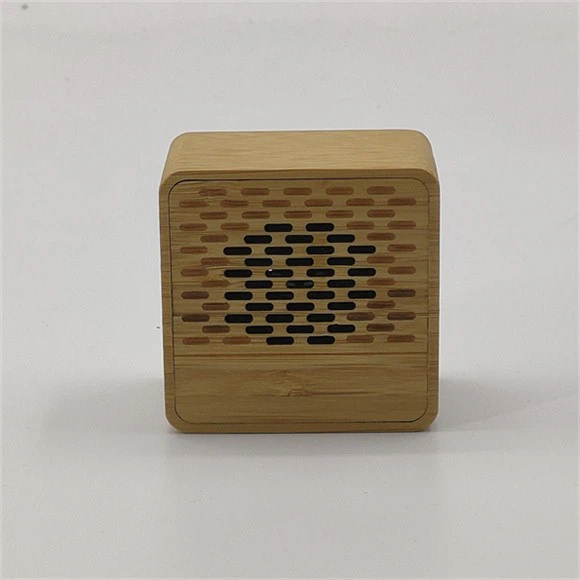 Bamboo Wood Small Square Wireless Bluetooth Speaker Type