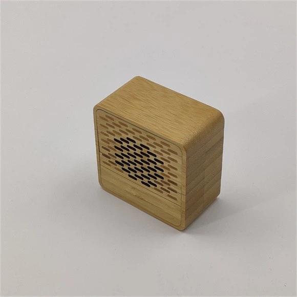 Bamboo Wood Small Square Wireless Bluetooth Speaker Type