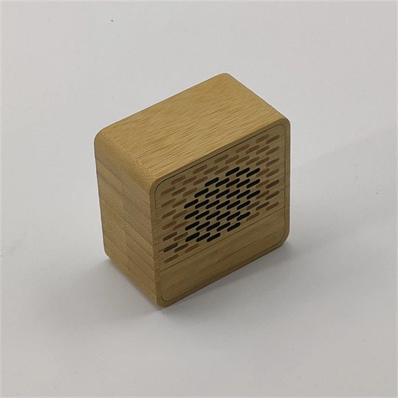 Bamboo Wood Small Square Wireless Bluetooth Speaker Type