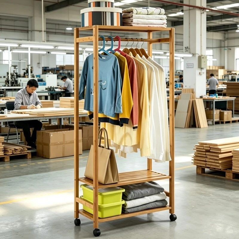 bamboo clothing coat rack wholesale China factory bamboo clothing coat rack wholesale China factory