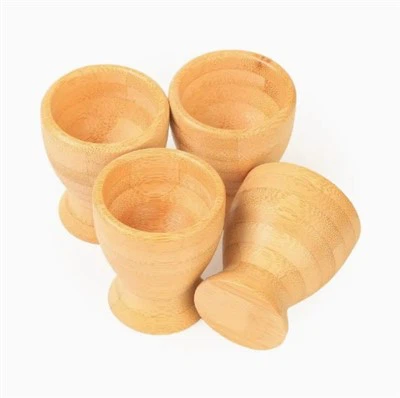 Bamboo Wooden Egg Cups Set Of 4