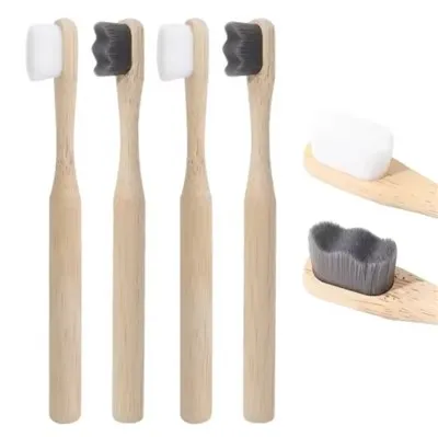 Soft Micro Fiber Nano Bristle Bamboo Toothbrush