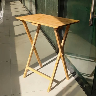 Outdoor Indoor Rectangular Bamboo Folding Table