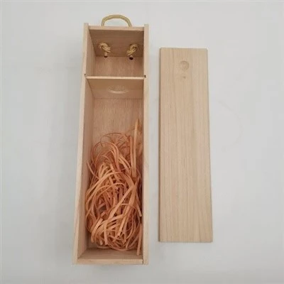 Wood Wine Box With Sliding Cover