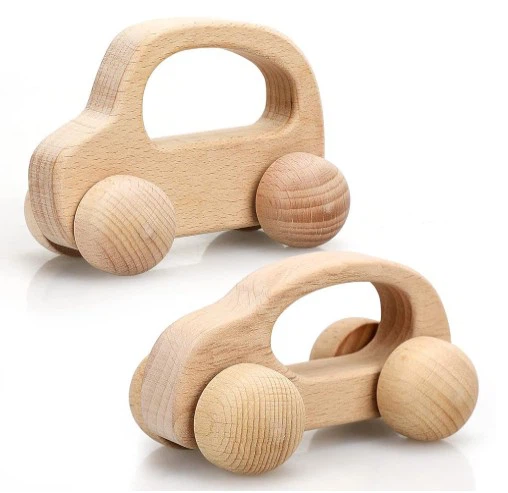 Wooden Baby Kids Nursery Decor Montessori Toys Cars